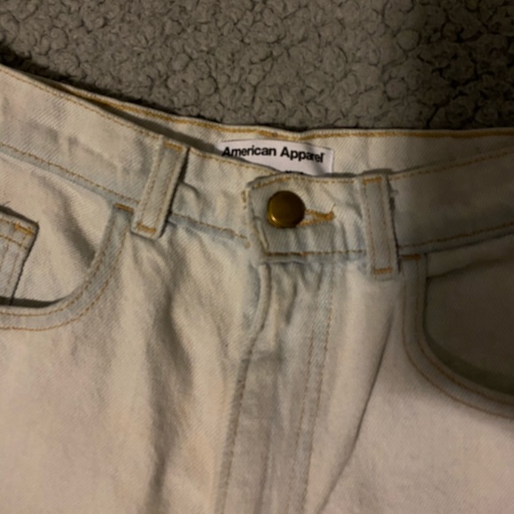 American Apparel Vintage Style Denim Shorts - Picture 3 of 4